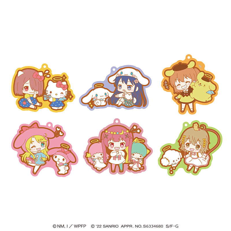 私に天使が舞い降りた！×サンリオキャラクターズ ラバーストラップ（全6種）