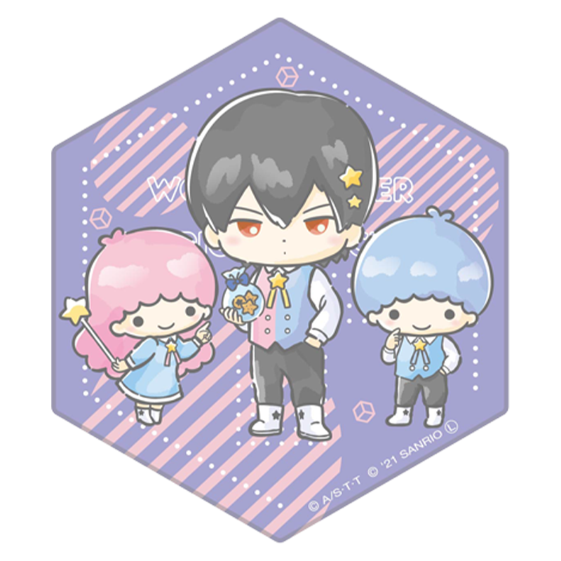 ワールドトリガー×サンリオキャラクターズ vol.1 六角陶器コースター 三輪 秀次