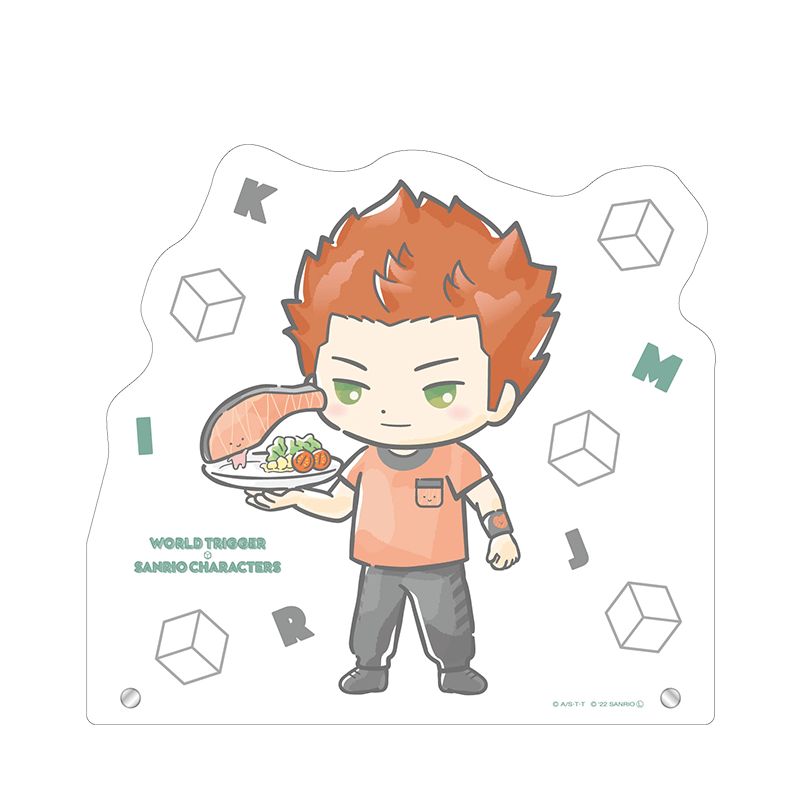 ワールドトリガー×サンリオキャラクターズ BIGアクリルスタンド 木崎 レイジ×KIRIMIちゃん.