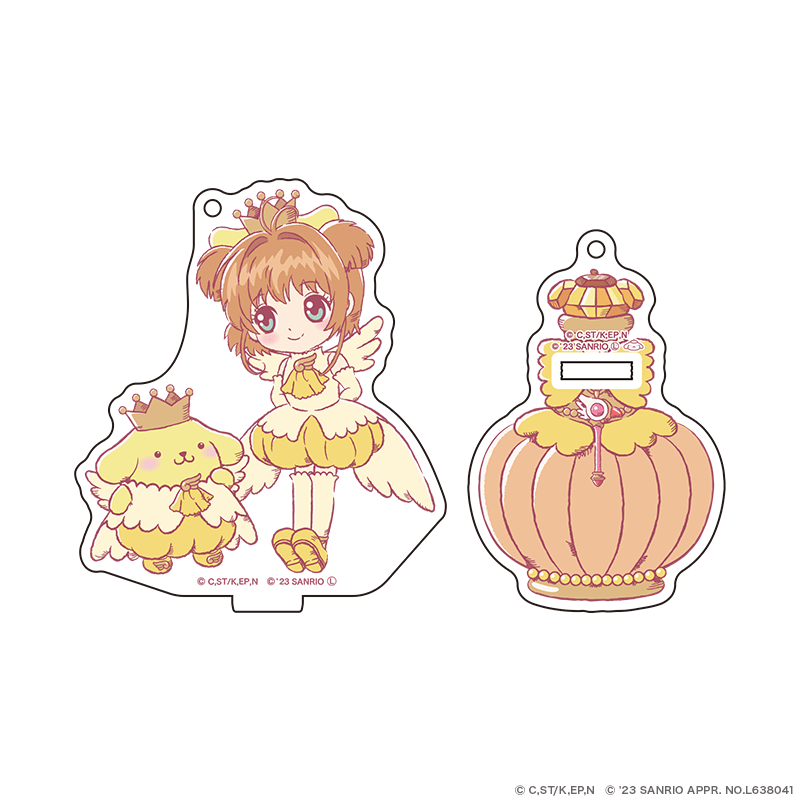 カードキャプターさくら×サンリオキャラクターズ アクリルスタンドキーホルダー パフュームver. さくら×ポムポムプリン