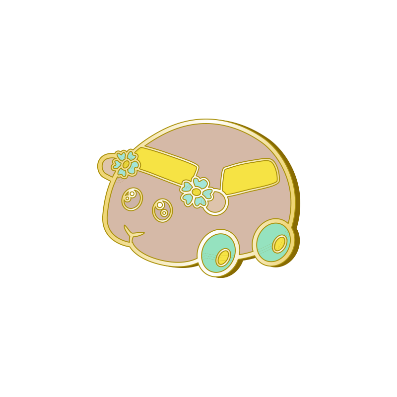PUI PUI モルカー-DesignProduced by Sanrio- ピンバッジ チョコ