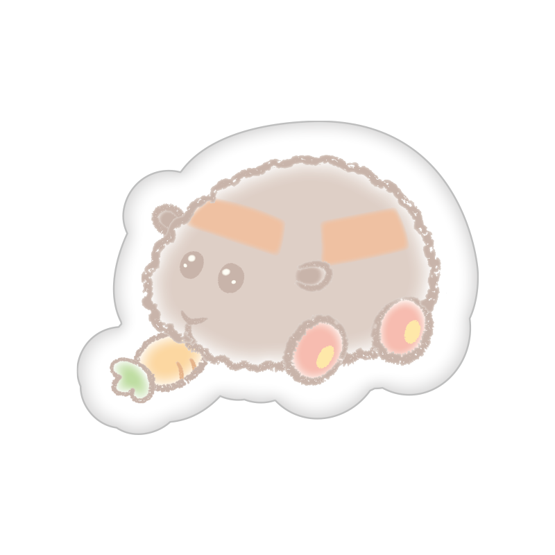 PUI PUI モルカー -DesignProduced by Sanrio- ふかふかバッジ テディ