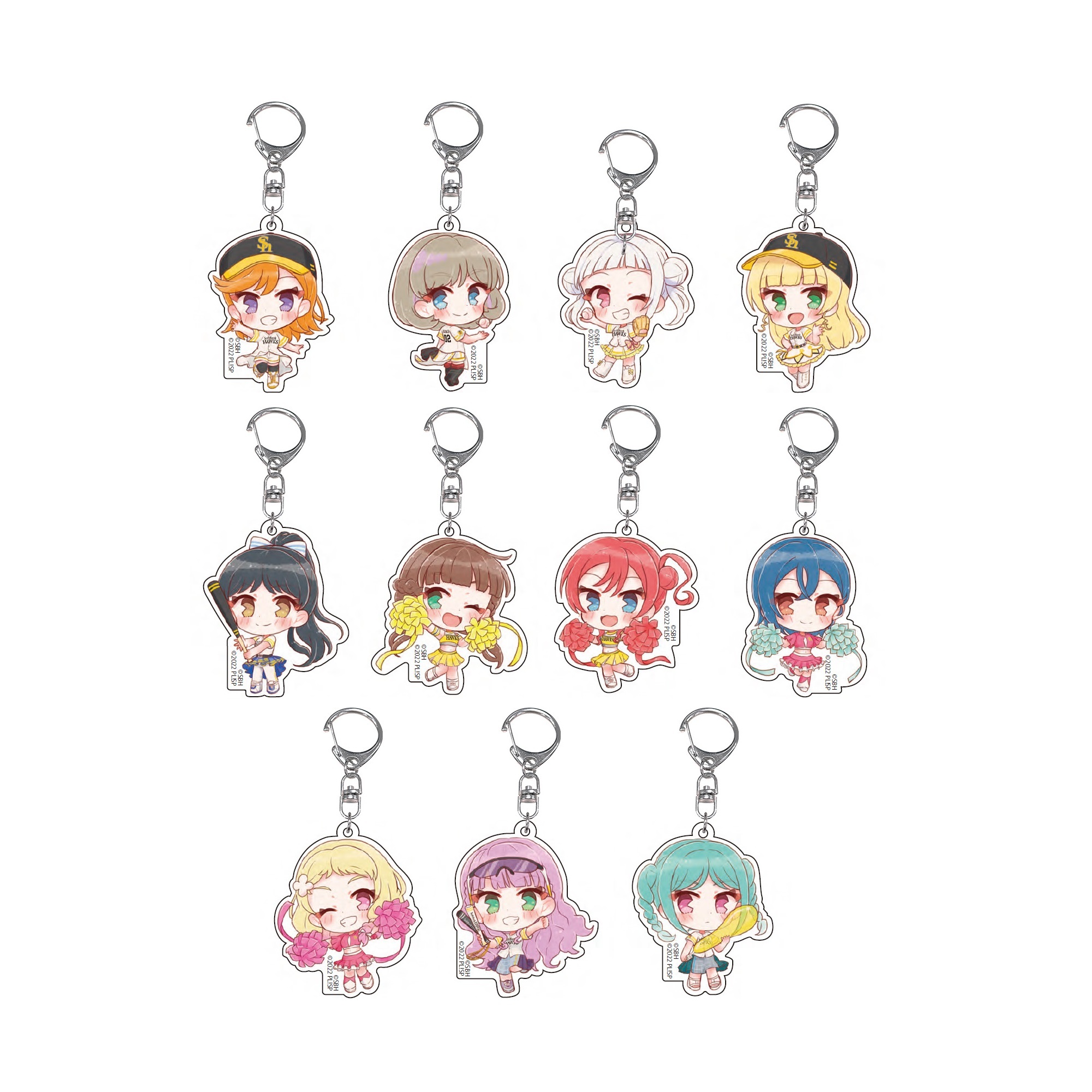 ラブライブ！スーパースター!! / 福岡ソフトバンクホークス アクリルキーホルダー（全11種・ランダム1個入） _bb
