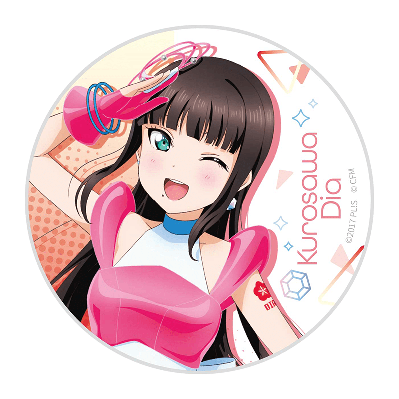 ラブライブ！サンシャイン!!×初音ミク 白雲石吸水コースター BANZAI! digital trippers ver. 黒澤ダイヤ