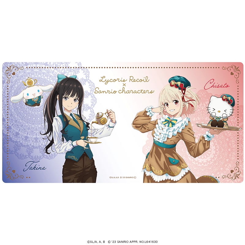 リコリス・リコイル×サンリオキャラクターズ ラバーマット 館のレストランver.