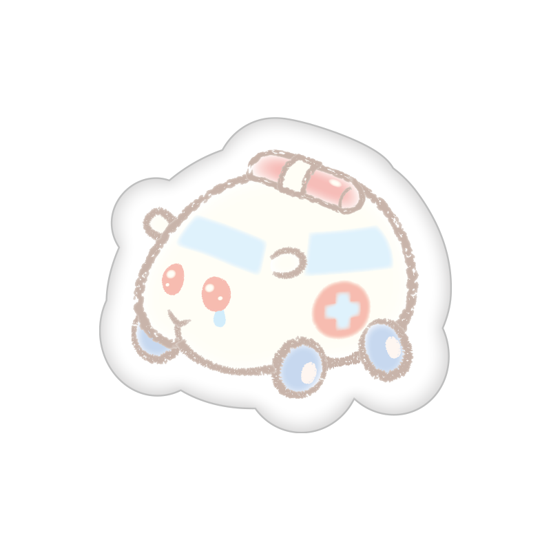 PUI PUI モルカー -DesignProduced by Sanrio- ふかふかバッジ 救急モルカー