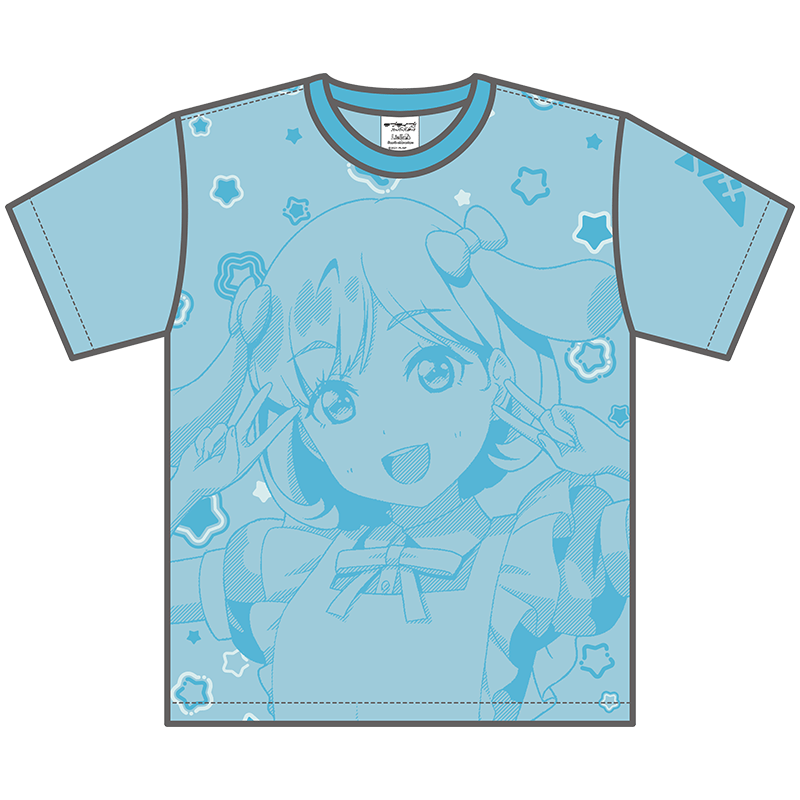 ラブライブ！スーパースター!!×サンリオキャラクターズ カラーTシャツ 唐可可×シナモロール