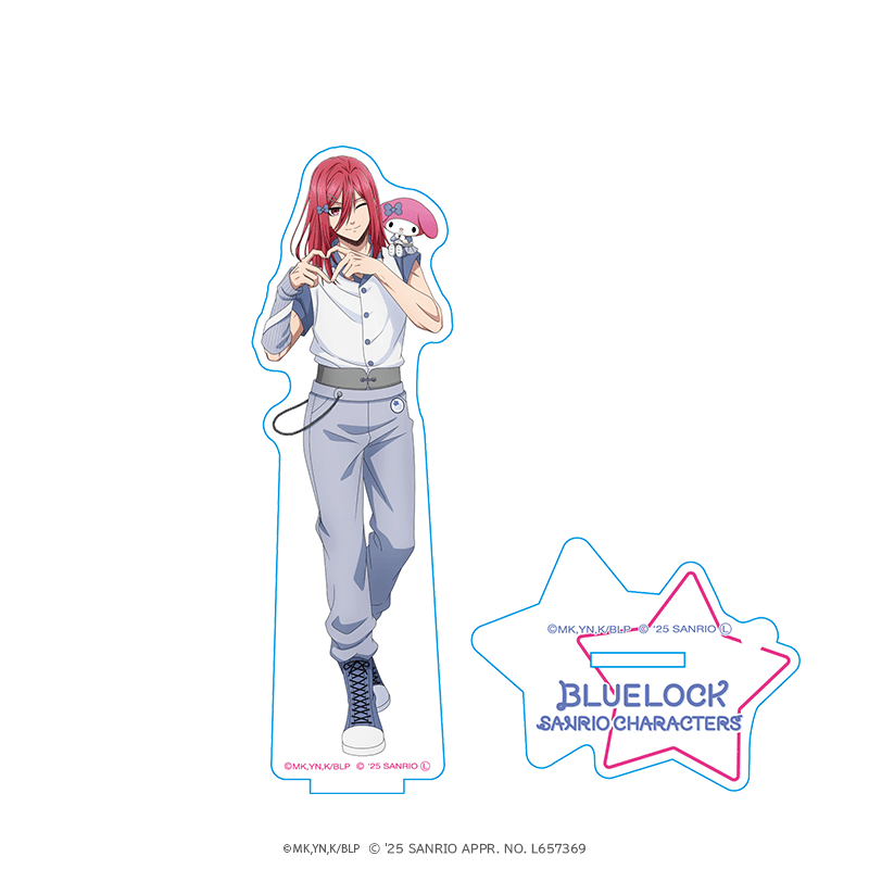 ブルーロック×サンリオキャラクターズ アクリルスタンド 千切豹馬×マイメロディ _pre