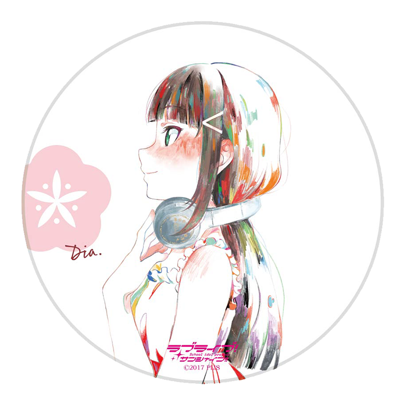 ラブライブ！サンシャイン!!×YUNO 陶器コースター 黒澤ダイヤ