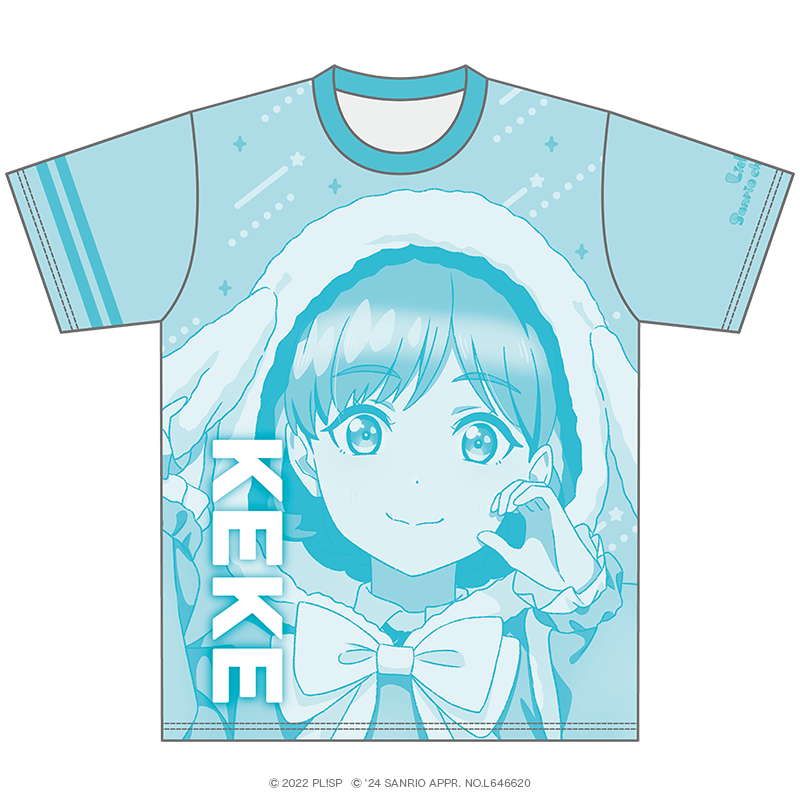 ラブライブ！スーパースター!! カラーTシャツ 唐 可可×シナモロール 放課後ver. 