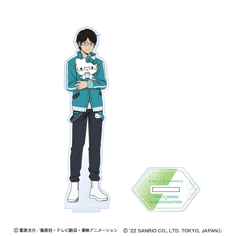 ワールドトリガー×サンリオキャラクターズ シリーズ アクリルスタンド 三雲 修×ハローキティ