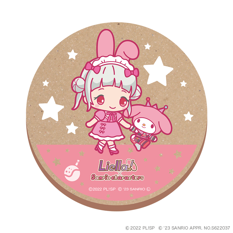 ラブライブ！スーパースター!!×サンリオキャラクターズ vol.2 ウッドコースター 嵐 千砂都×マイメロディ