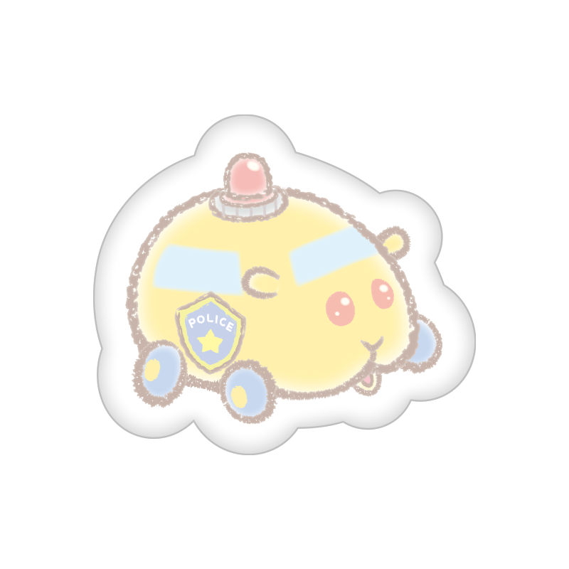 PUI PUI モルカー -DesignProduced by Sanrio- ふかふかバッジ パトモルカー
