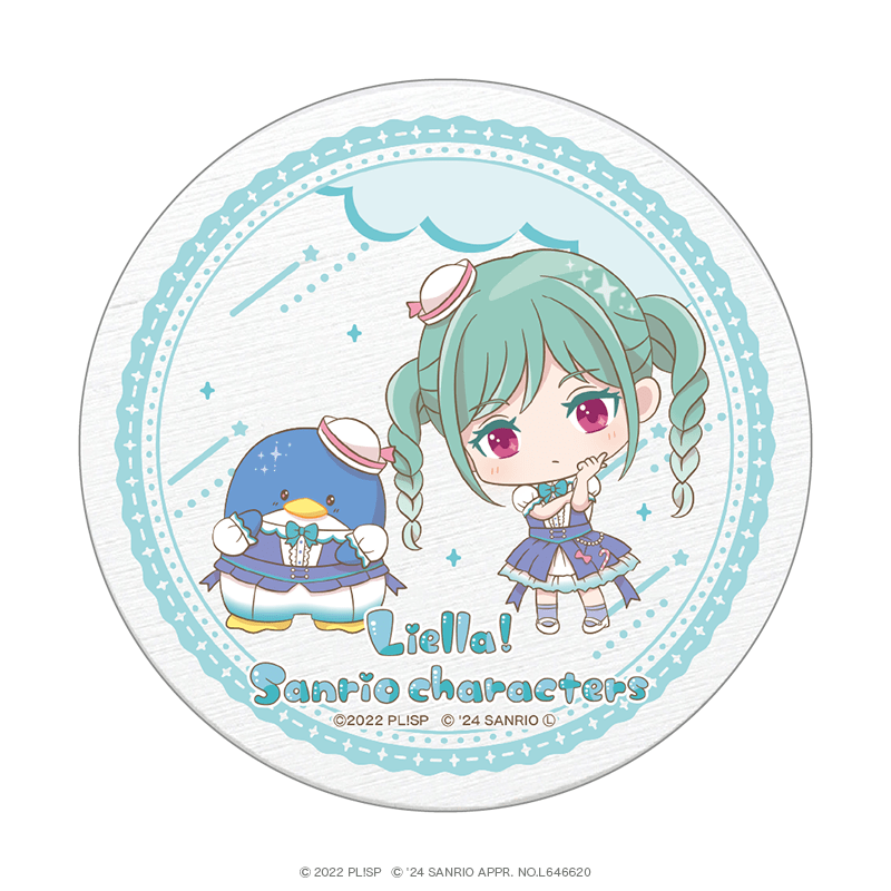 ラブライブ！スーパースター!!×サンリオキャラクターズ vol.3 白雲石コースター ミニキャラver. 鬼塚冬毬×タキシードサム