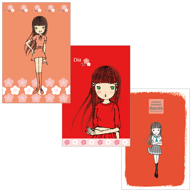 シンジカトウ×ラブライブ！サンシャイン!! ポストカード ダイヤ 3枚セット
