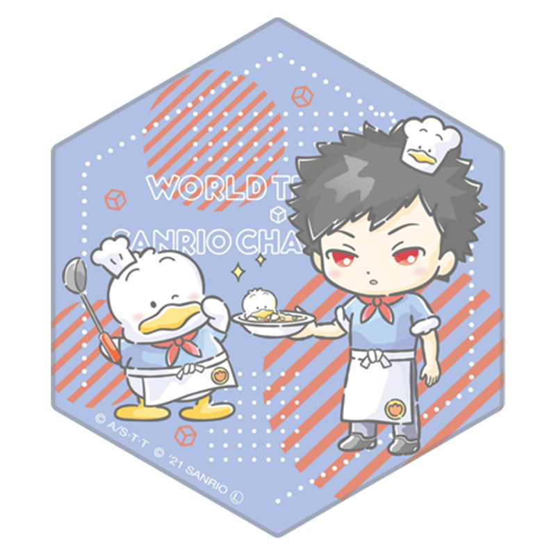ワールドトリガー×サンリオキャラクターズ vol.1 六角陶器コースター 風間 蒼也