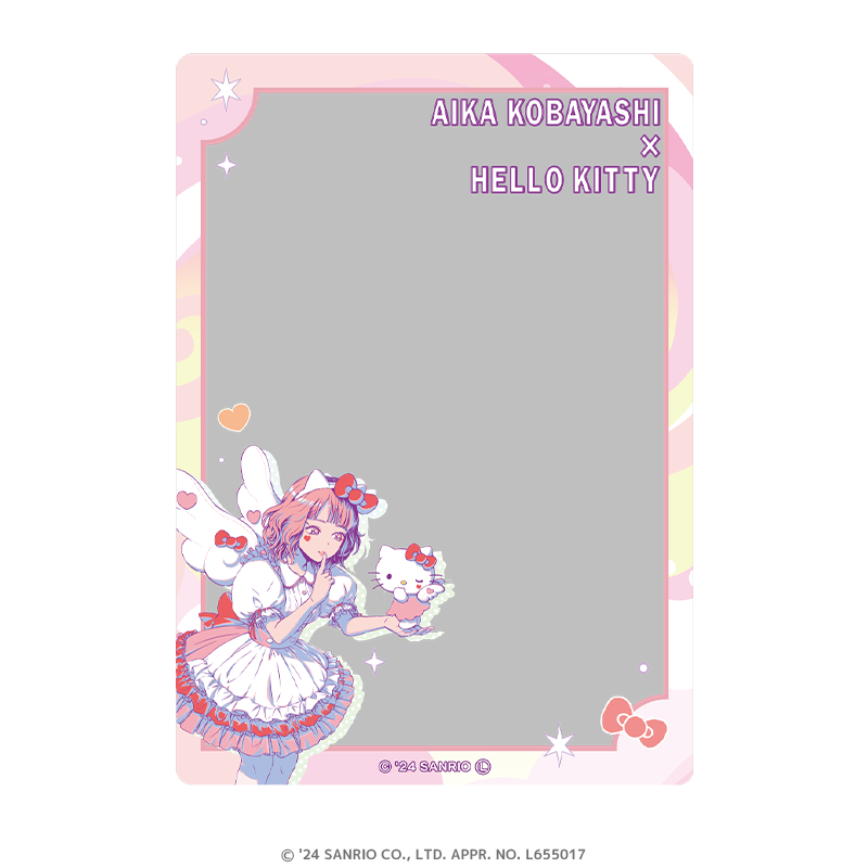 小林愛香×サンリオキャラクターズ 硬質ブロマイドケース 小林愛香×ハローキティ