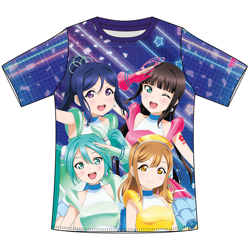 ラブライブ！サンシャイン!!×初音ミク フルグラフィックTシャツ BANZAI! digital trippers ver. AZALEA×初音ミク