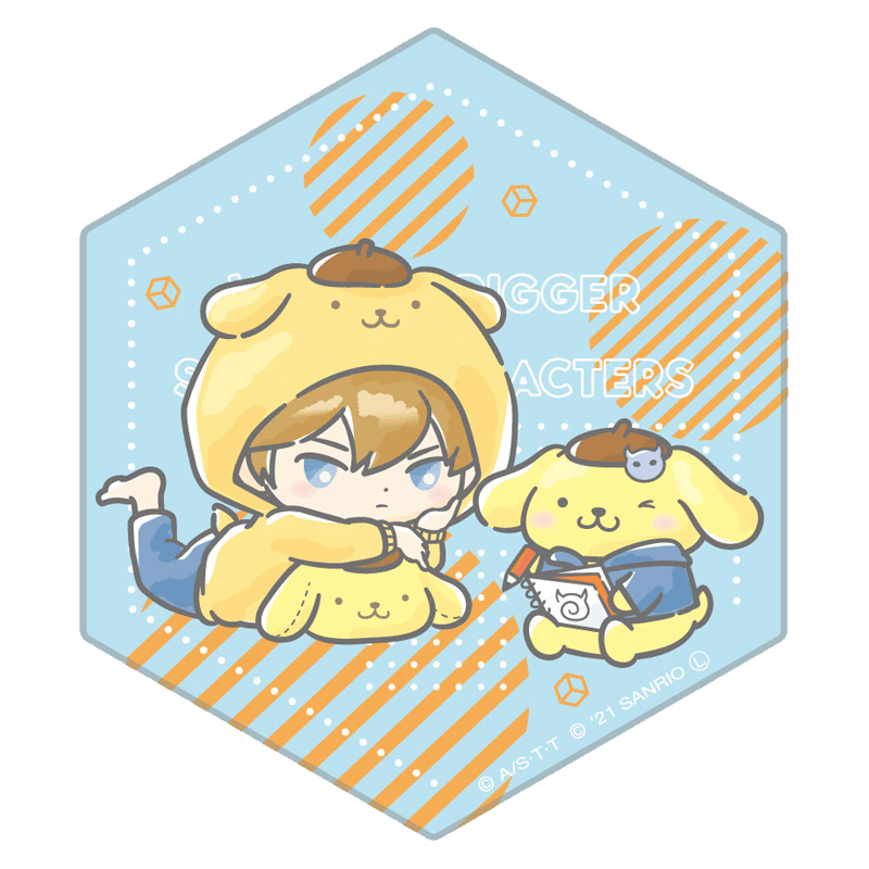 ワールドトリガー×サンリオキャラクターズ vol.2 六角陶器コースター ヒュース