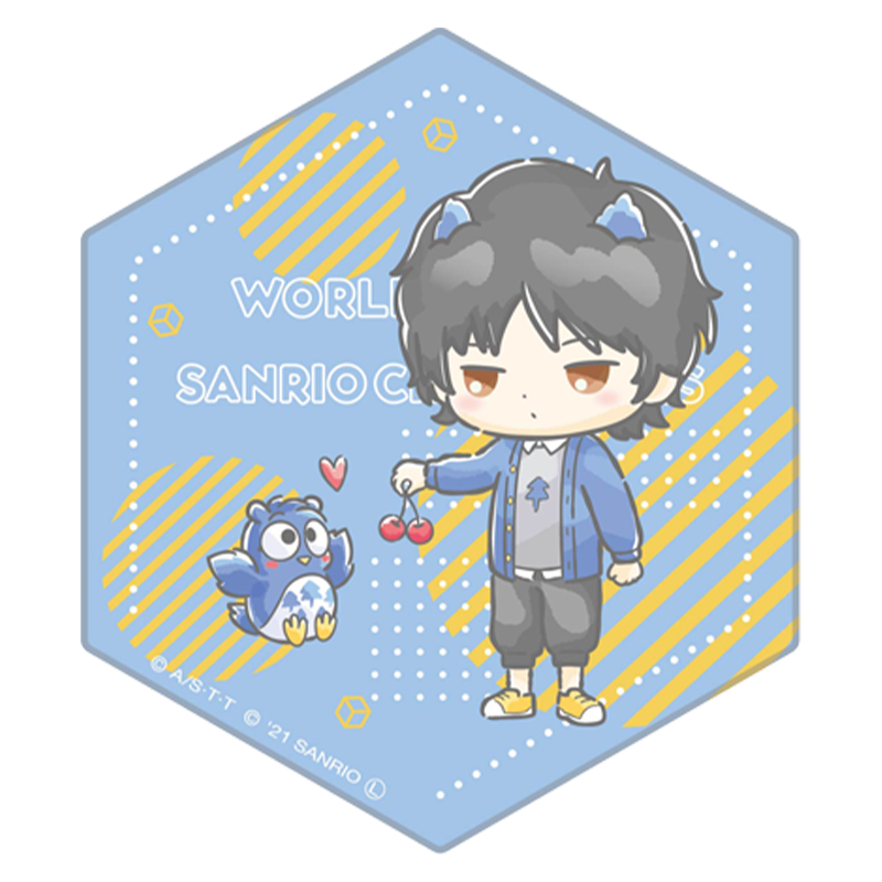 ワールドトリガー×サンリオキャラクターズ vol.1 六角陶器コースター 烏丸 京介