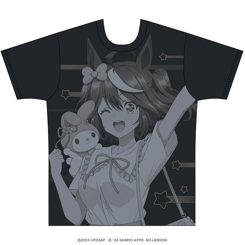 TVアニメ『ウマ娘 プリティーダービー Season 3』×サンリオキャラクターズ カラーTシャツ キタサンブラック×マイメロディ