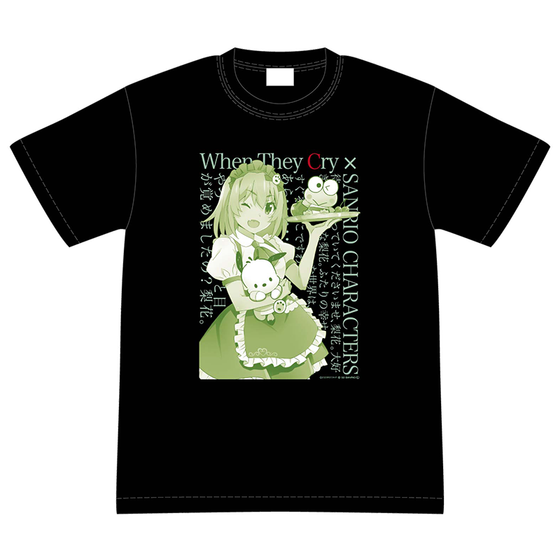ひぐらしのなく頃に卒×サンリオキャラクターズ リターンズ Tシャツ 北条沙都子×ポチャッコ・けろけろけろっぴ  
