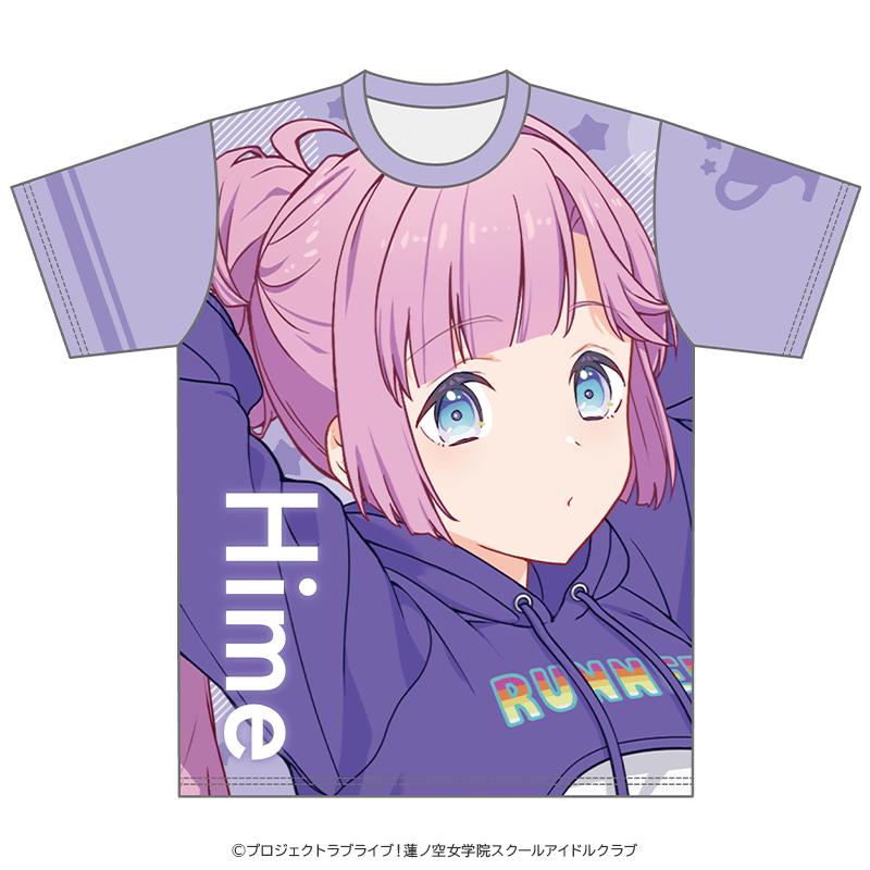 ラブライブ！蓮ノ空女学院スクールアイドルクラブ カラーTシャツ 安養寺姫芽 レッスンウェアver.