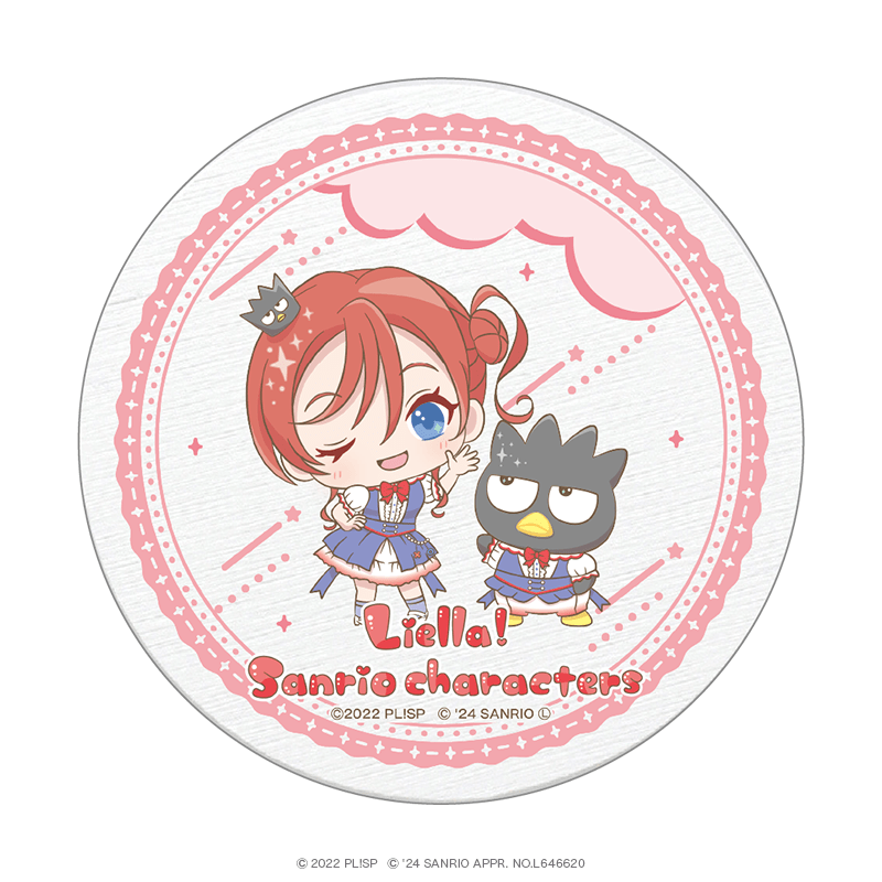 ラブライブ！スーパースター!!×サンリオキャラクターズ vol.3 白雲石コースター ミニキャラver. 米女メイ×バッドばつ丸