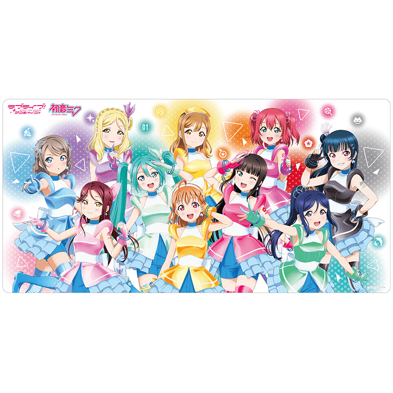 ラブライブ！サンシャイン!!×初音ミク デスクマット BANZAI! digital trippers ver.