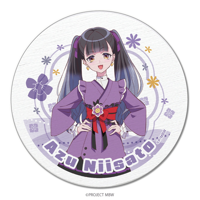 前橋ウィッチーズ 白雲石吸水コースター 新里アズ _pre s07