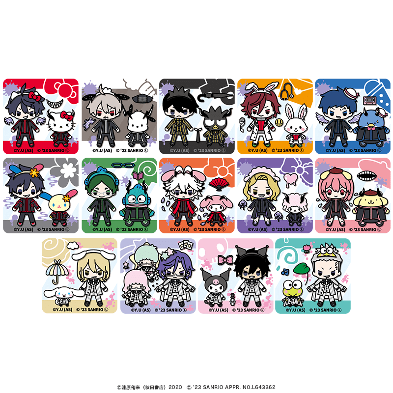 桃源暗鬼×サンリオキャラクターズ アクリルマグネット ミニキャラver.（全14種）