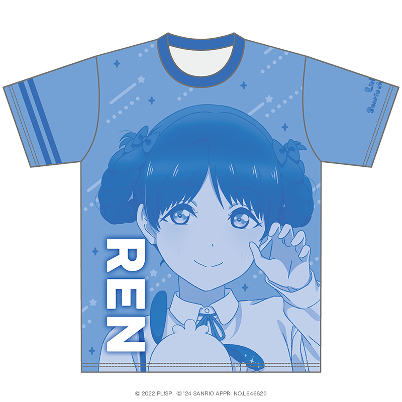 ラブライブ！スーパースター!! カラーTシャツ 葉月 恋×ポチャッコ 放課後ver. 