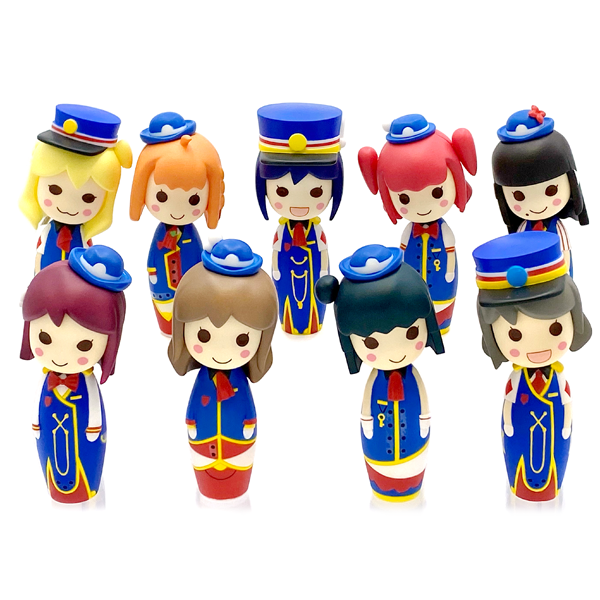 ラブライブ！サンシャイン!! こけしフィギュア HAPPY PARTY TRAIN ver.（全９種）BOXセット