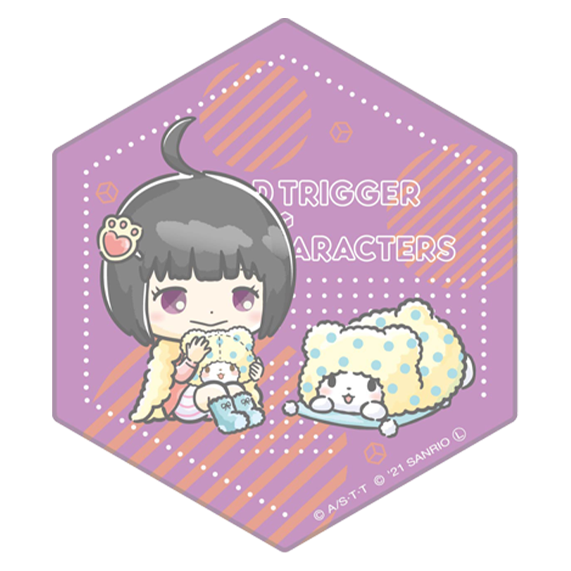 ワールドトリガー×サンリオキャラクターズ vol.1 六角陶器コースター 雨取 千佳