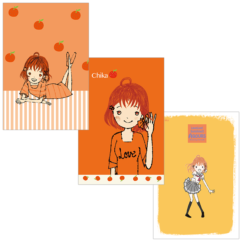 シンジカトウ×ラブライブ！サンシャイン!! ポストカード 千歌 3枚セット