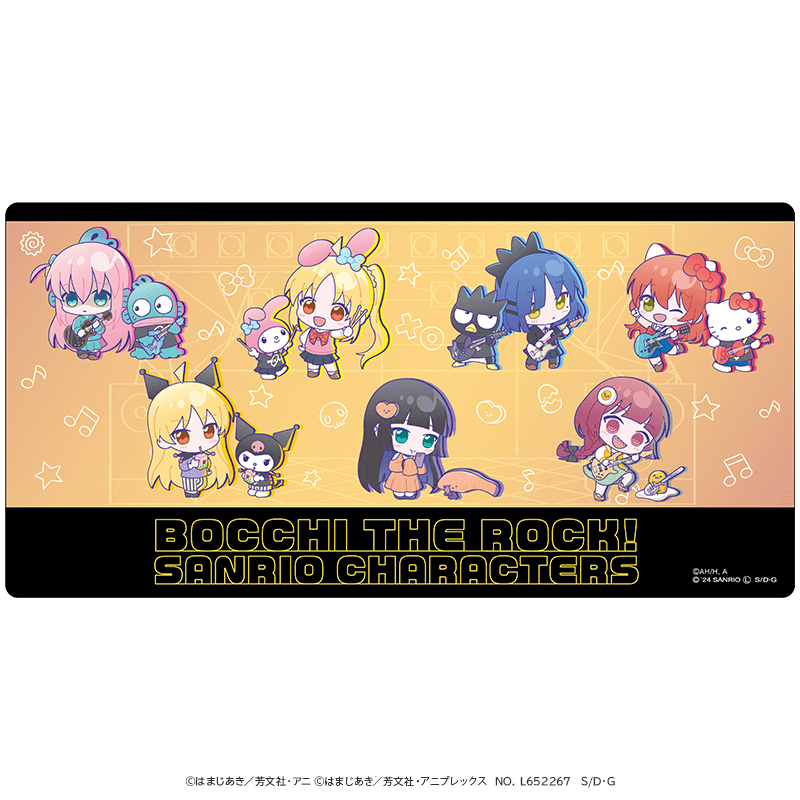 アニメ「ぼっち・ざ・ろっく！」×サンリオキャラクターズ デスクマット
